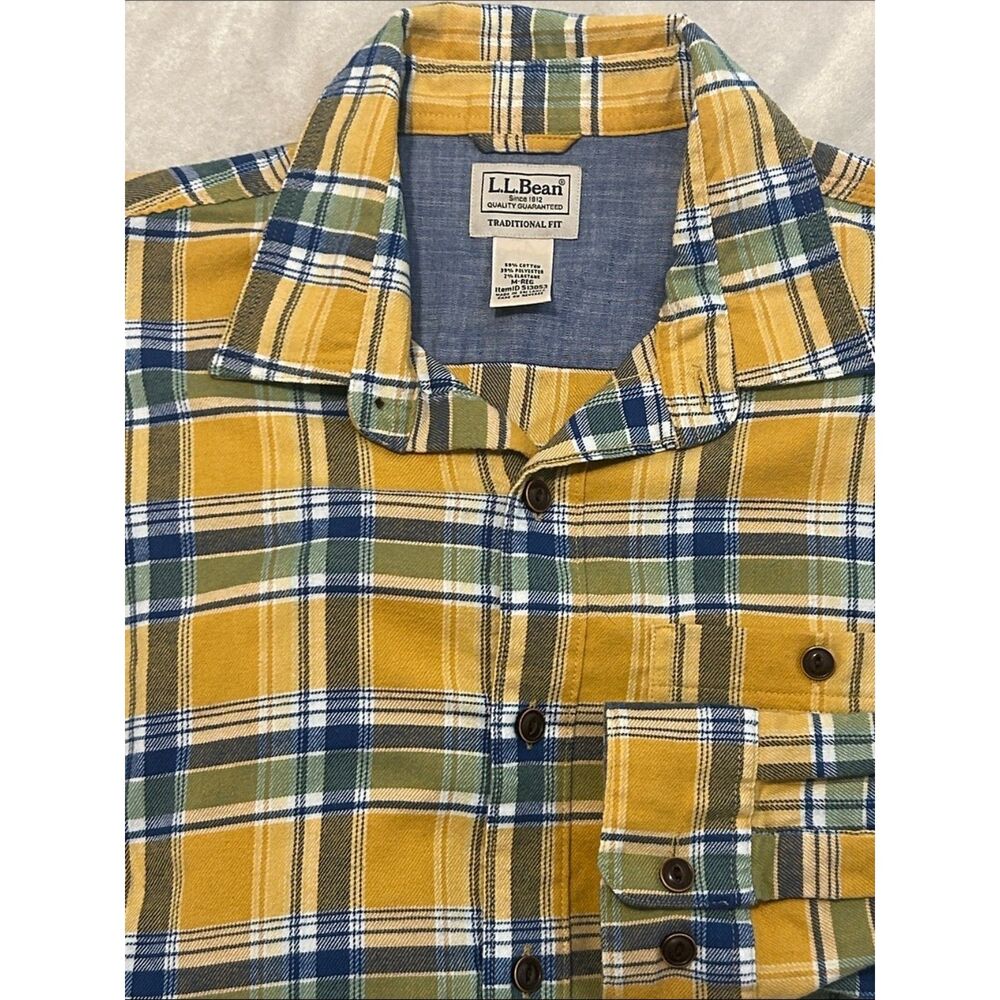 L.L. Bean BeanFlex All-Season Flannel Shirt - Traditional Fit - Medium
